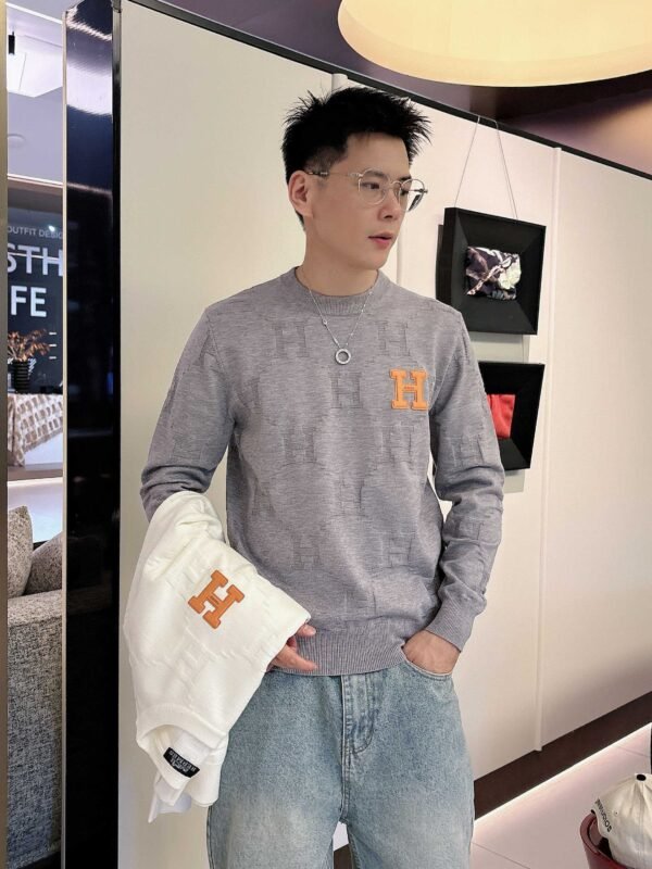 2afe614d HRMS Monogram Crew Neck Jumper - Grey