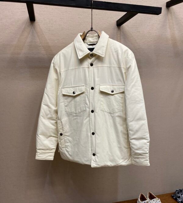 DG Insulated Button-Up Jacket - White