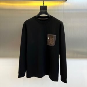 2c73603c HRMS Crew Neck Jumper with Patch Detail - Black