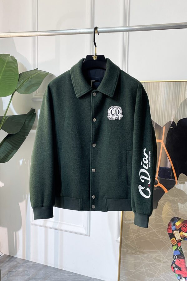CD Varsity Jacket with Embroidered Chest Patch