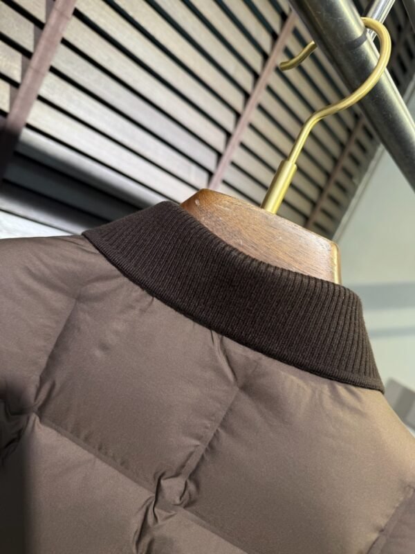 GCCI Quilted Padded Jacket - Brown