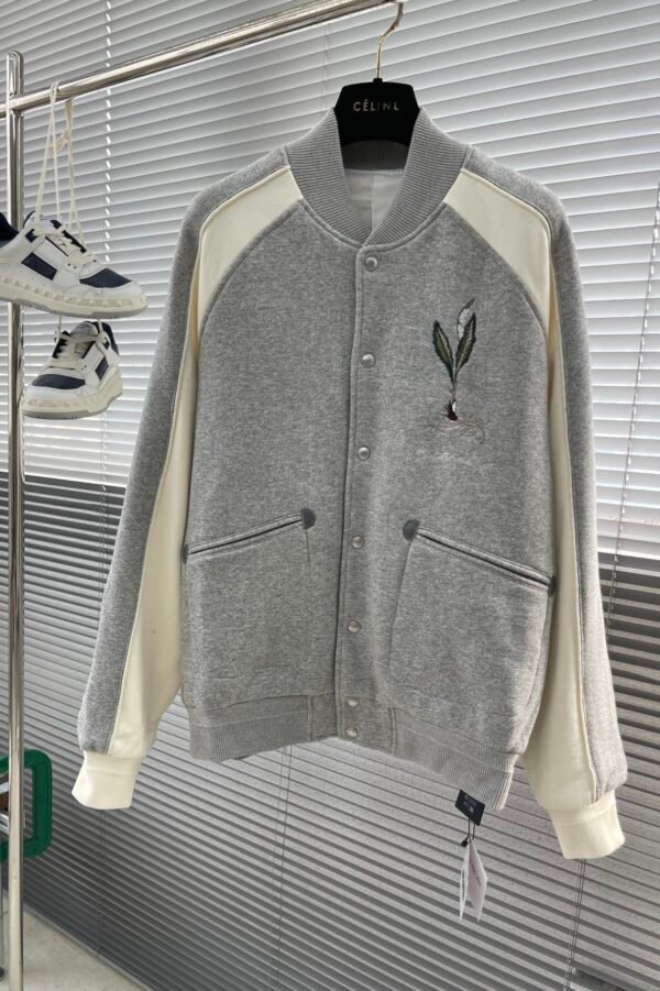 2dc4d495 CD Embroidered Botanical Jacket - Grey