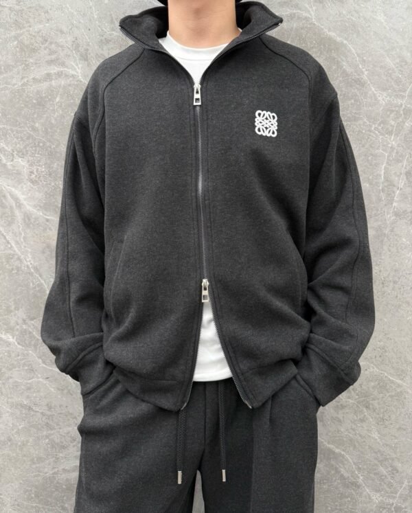 LWE Full-Zip Jacket with Stand collar - Black