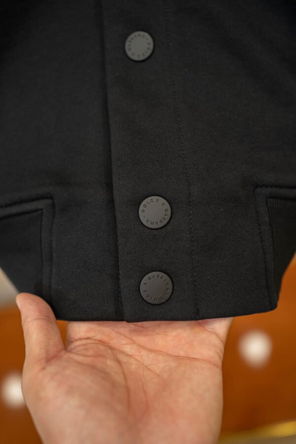 DG Hooded Button Jacket - Black