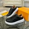 LVE Black Tan Low-Top Trainers