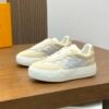 LVE Beige Cream Monogram Low Trainers