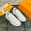 3 LVE All White Low-Top Trainers
