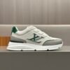 3 LVE White & Green Low-Top Trainers
