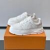 3 LVE Men’s White Luxury Low-Top Trainers