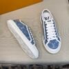 LVE Lagoon Trainers - Blue Monogram Denim Canvas