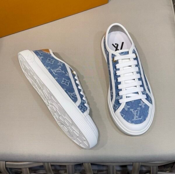 LVE Lagoon Trainers - Blue Monogram Denim Canvas