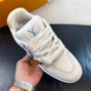 3 LVE Trainer Sneaker – White Blue Rubber Sole