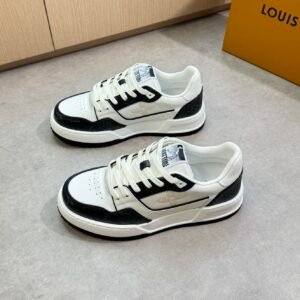 LVE White Black Casual Low Sneaker - Trainer Lines