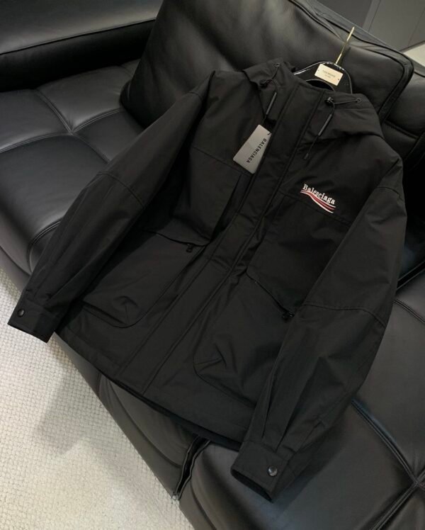 BLNCG Black Nylon Waterproof Jacket