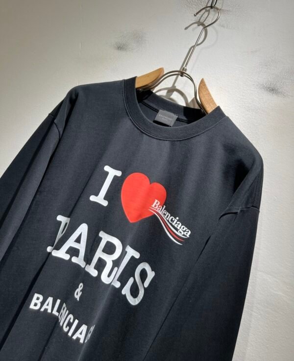 3 BLNCG "I Love Paris & BLNCG" Black Jumper