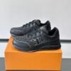 LVE Monogram-Style Low Trainers - Black