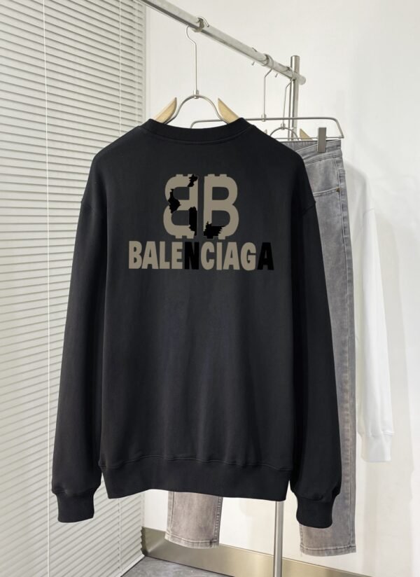 BLNCG BB Logo Print Medium Fit Jumper – Black