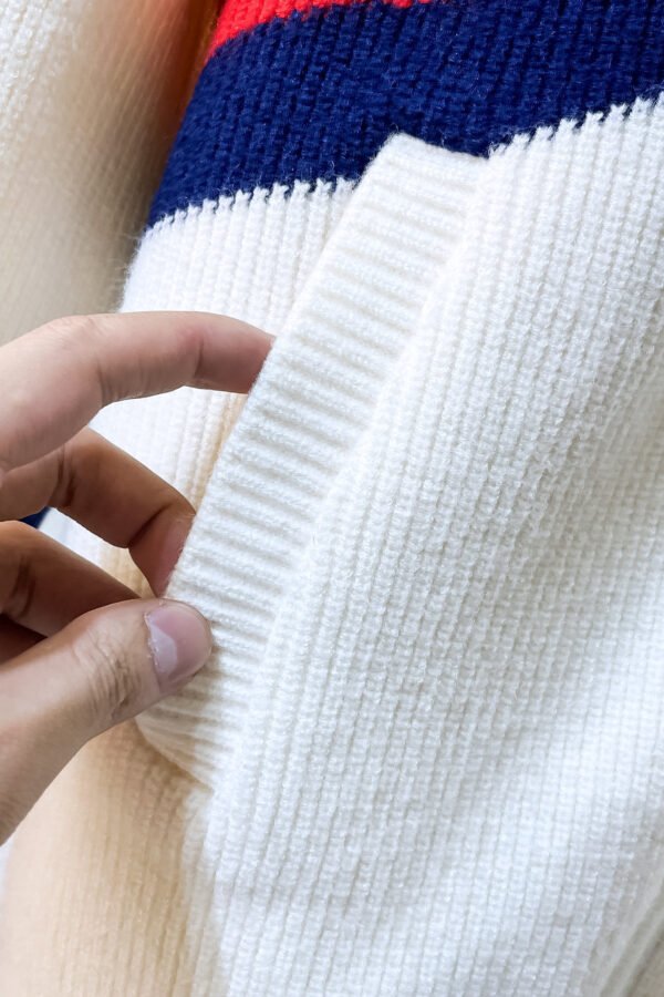 3 BLNCG Paris Sports Icon Zip-Up Knit Jacket - Black/White/Red