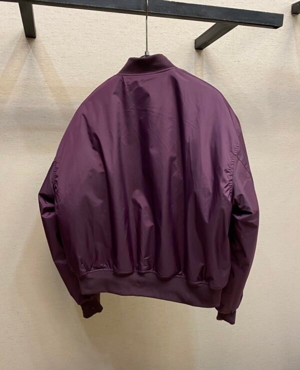 BLNCG Emblem Patch Bomber Jacket – Purple