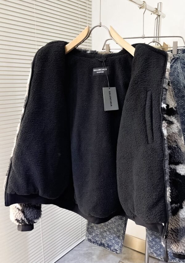 BLNCG Ski Zip-Up Fleece Hoodie - Grey Camouflage