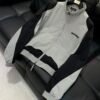 3 BLNCG Zip-Up Windbreaker Jacket - White Black