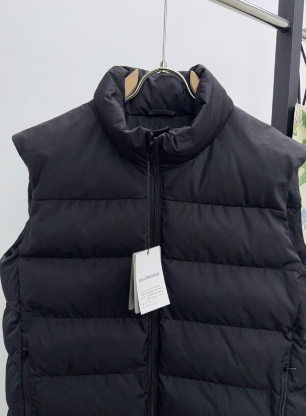 3 BLNCG Padded Puffer Vest Gilet - Black