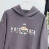 BLNCG Logo Print Hand-Drawn Graphic Hoodie - Slate Purple