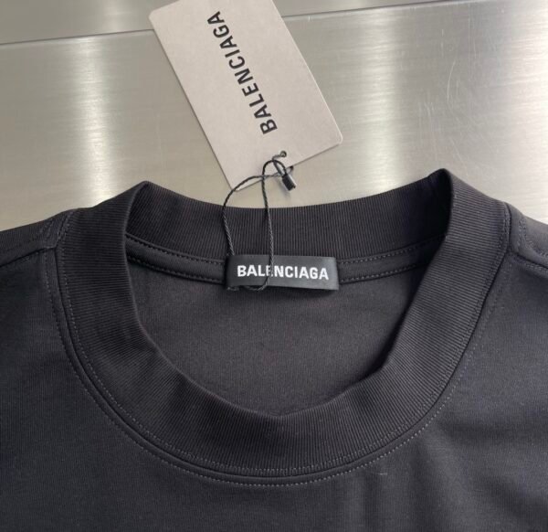 BLNCG Yellow Logo Print Long Sleeve Tee Jumper - Black