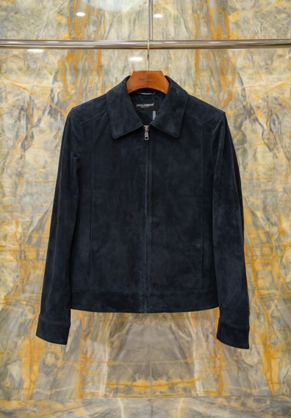 DG Collared Zip Jacket - Black