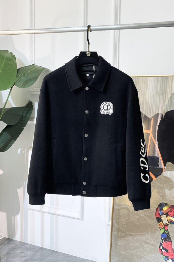 CD Varsity Jacket with Embroidered Chest Patch