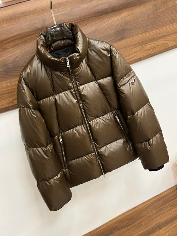 PRDA Quilted Puffer Jacket with Logo Patch