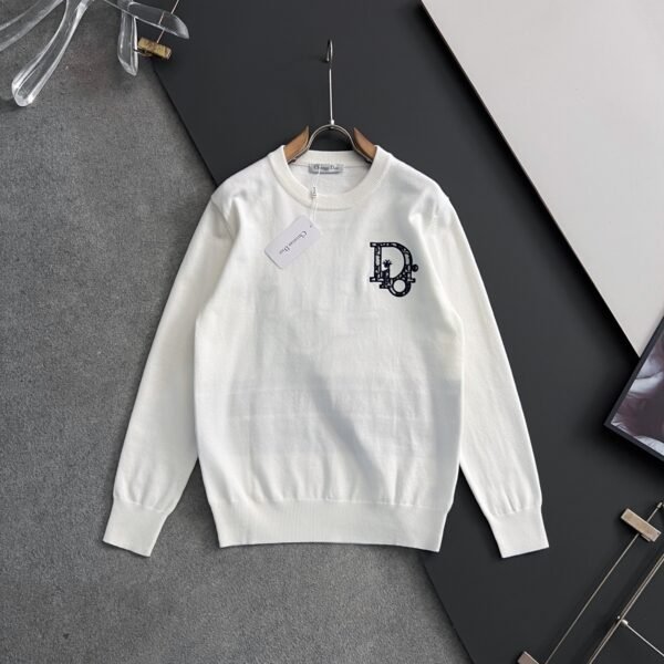 35264d1a CD Crew Neck Jumper with Embroidered Chest Logo