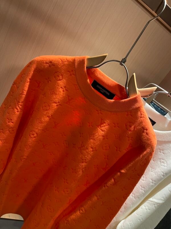 LVE Embossed Monogram Jumper – Burnt Orange