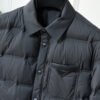 PRDA Puffer Jacket with Chest Pocket - Black