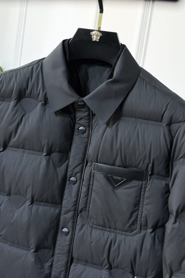 PRDA Puffer Jacket with Chest Pocket - Black