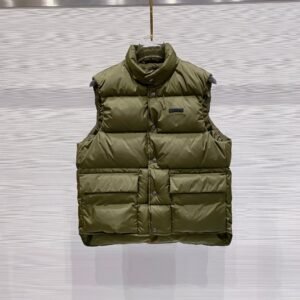 PRDA Quilted Gilet with Flap Pockets - Green