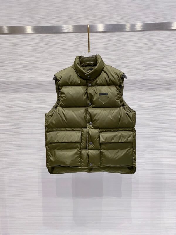 PRDA Quilted Gilet with Flap Pockets - Green