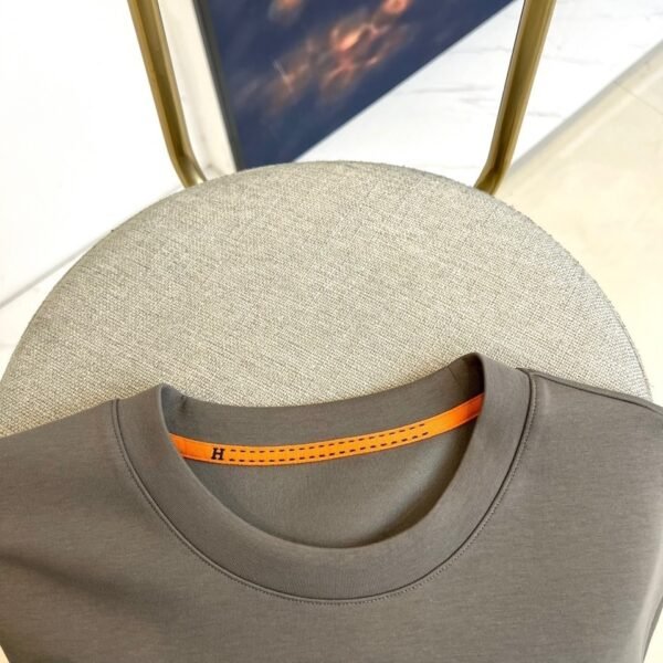 HRMS Crew Neck Jumper with Contrast Patch Detail - Brown