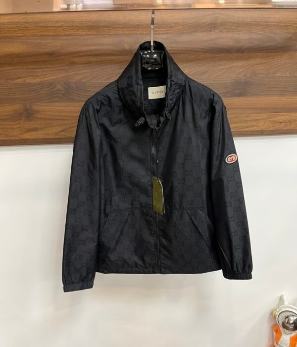 39113a15 GCCI All-Over Monogram Jacket - Black