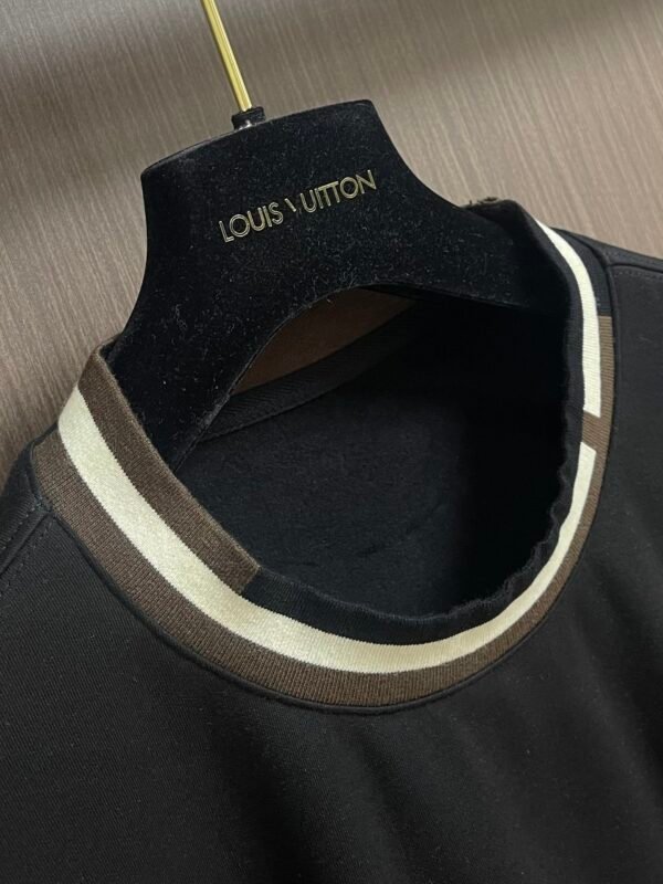 399a90c4 HRMS Ribbed Crew Neck Jumper with Contrast Trim- Black