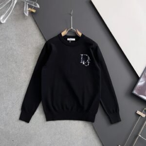 CD Crew Neck Jumper with Embroidered Chest Logo
