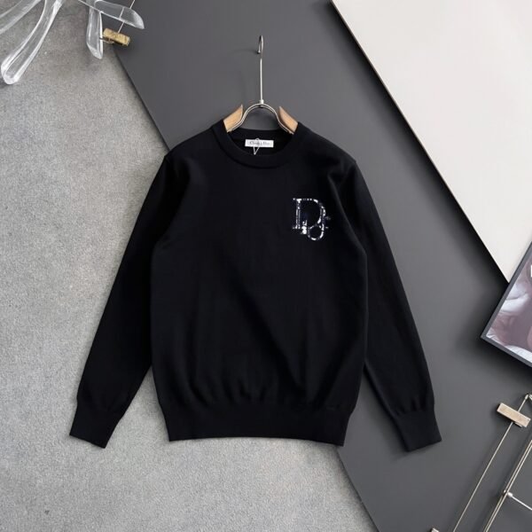 39c29df9 CD Crew Neck Jumper with Embroidered Chest Logo