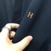 HRMS Collared Jumper with Embroidered Logo Detail - Black