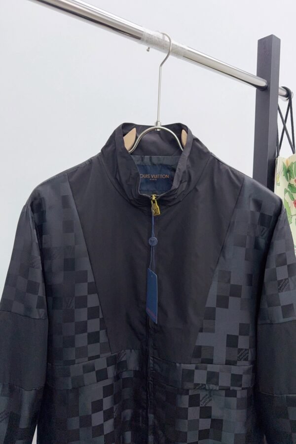 LVE Tonal Checkered Zip Jacket