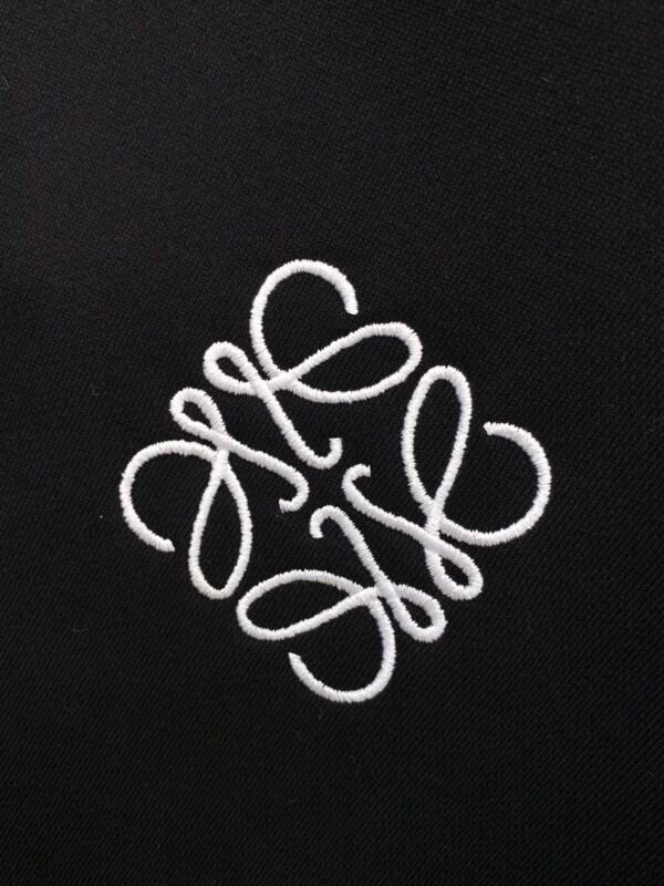 LWE Minimal Embroidered Logo Hoodie - Black