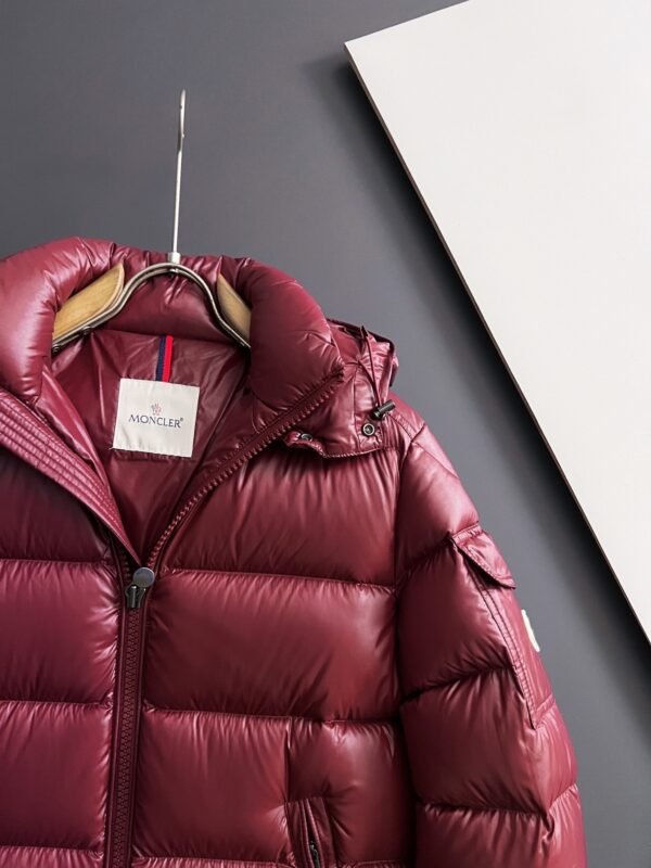 MNCLR Hooded Puffer Jacket - Burgundy