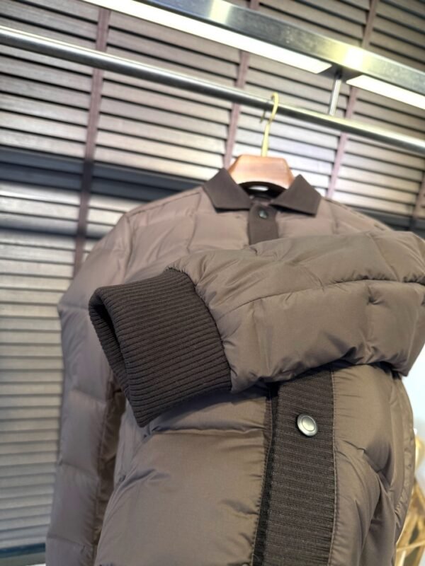 GCCI Quilted Padded Jacket - Brown