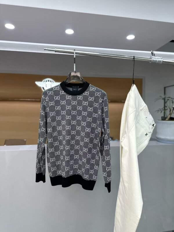 GCCI All-Over Monogram Crew Neck Jumper