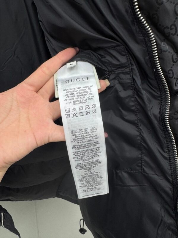 GCCI Hooded Padded Jacket - Black