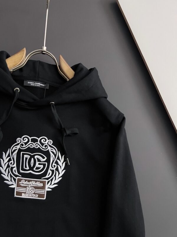 DG Embroidered Logo Hoodie - Black